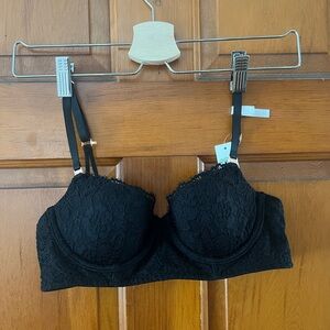 Elegant Aerie Black Lace Bra